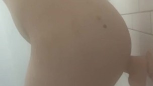 using my 8 inch dildo in the shower