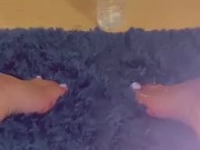 Fresh toenail polish 
