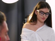 Russian teen Stefany Kyler is penetrated by the horny boss 2/16