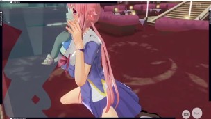 [CM3D2] - The Future Diary hentai, Yuno Gasai doms you on stage