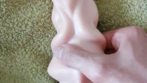 First time with pocket pussy! I couldn't last long!