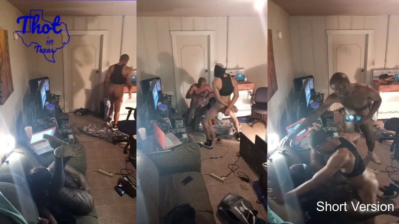 2 Black Guys Tag Team Model Milf Slut Spitroast Train Video Shoot - RedTube