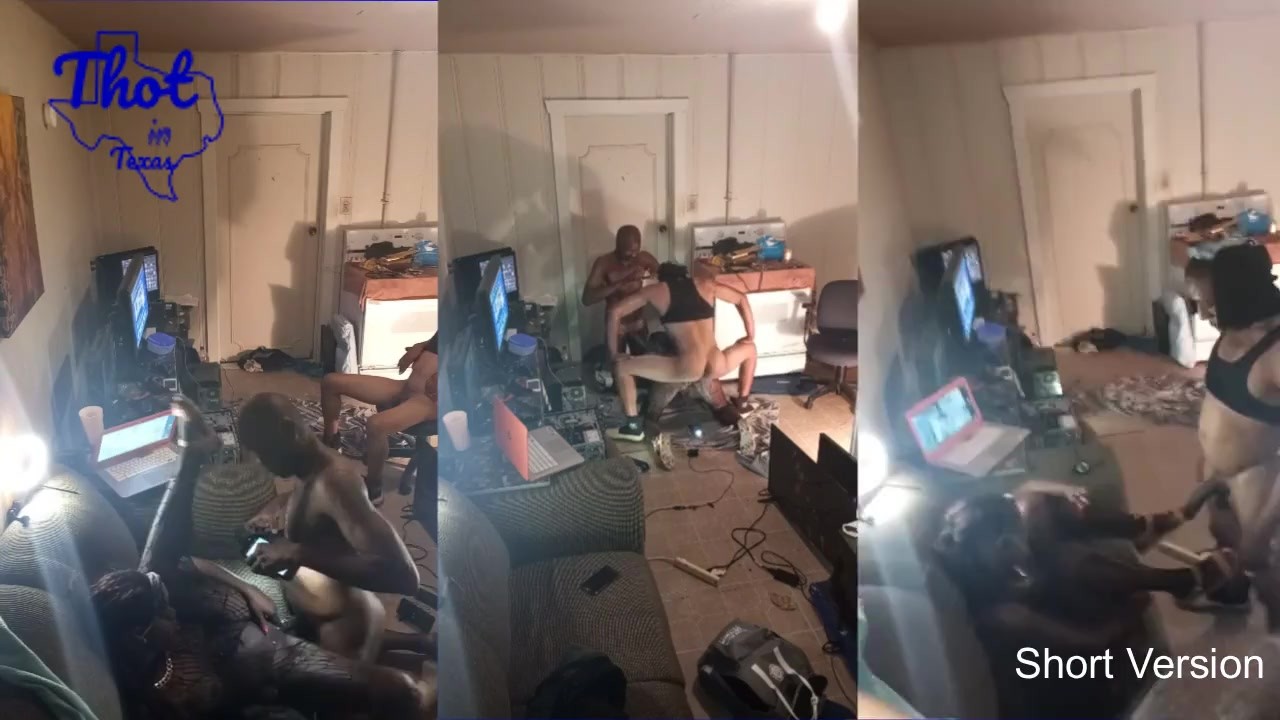 2 Black Guys Tag Team Model Milf Slut Spitroast Train Video Shoot - RedTube