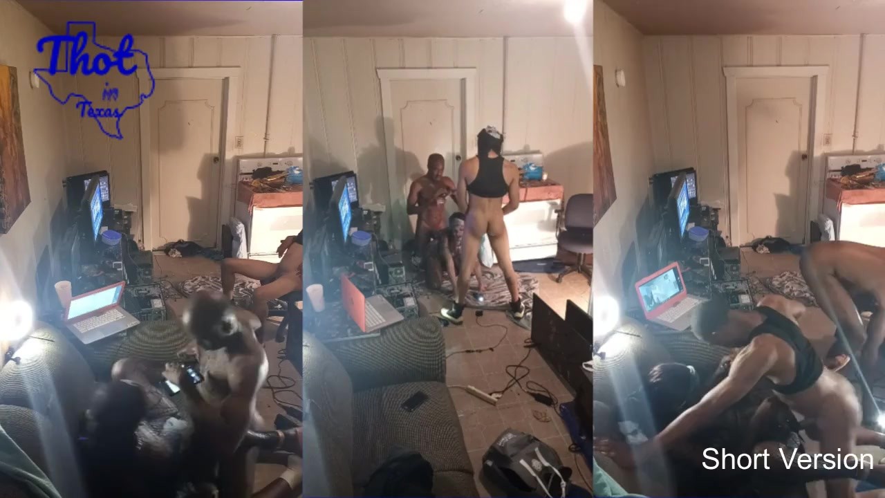 2 Black Guys Tag Team Model Milf Slut Spitroast Train Video Shoot - RedTube