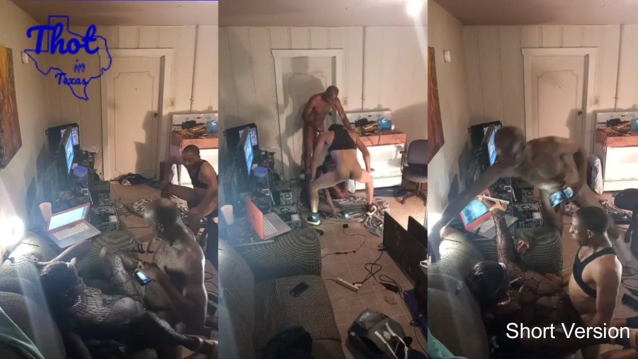 2 Black Guys Tag Team Model Milf Slut Spitroast Train Video Shoot - RedTube