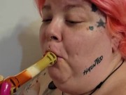 BBW Smoking in tub 8/16