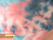 Redhead flashes tits and pussy with a swimsuit on Hotlc 15/16