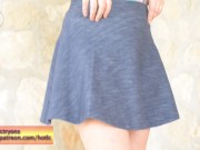 Redhead flashes tits and pussy with a swimsuit on Hotlc 4/16