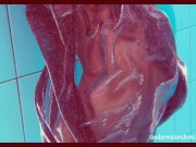 Submerged underwater babe Nata swimming naked 12/16