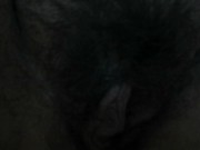 Huge pussy and hairy asshole caught up close pussy pops and pisses 6/16