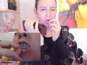 Nicoletta eats you and crushes you under her bite and you little useless insect will be devoured! 5/16