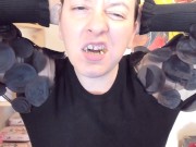 Nicoletta eats you and crushes you under her bite and you little useless insect will be devoured! 8/16