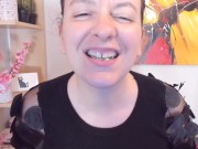 Nicoletta eats you and crushes you under her bite and you little useless insect will be devoured! 9/16