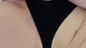 girl can’t handle the high setting vibrator inside