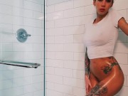 Getting oiled up for you! 8/16