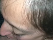 Espectacular mamada profunda con corrida en la cara de una Universitaria latina  1/16