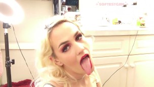 Pretty Face Long Tongue