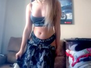 just your girl trying to strip dance in a hot little skirt 10/16