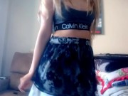 just your girl trying to strip dance in a hot little skirt 5/16