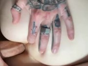 Sensual anal sex, he cums in her ass within minutes 11/16