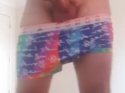 Wanking And cumming to porn with BONDS underwear 
