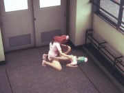 Honey Lesbian Two Nurse Strapless Dildo Fuck in Hosptal Coridows (POV) 1/16