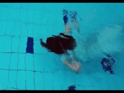 Nude underwater erotics with brunette babe Chehova 1/16