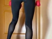 Fit girl trains and undresses 3/16