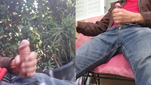 Pandemics 2-Cam Outdoor Huge Cumshot