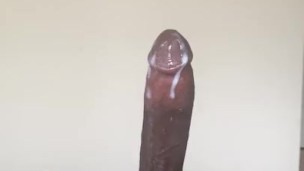 So much Cum DRIPPING after stroking my pretty dick (Moaning Nut Video)