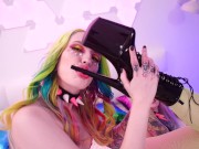 2 oily cute tattooed lesbians girls with buttplugs makes crazy rave party Helly_Rite & Purple_Bitch 11/16