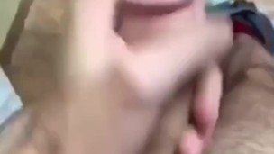 Hot guys jerks off in bathroom and bedroom