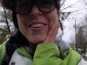 No Make up Rainy Day Squat By the Car 16/16