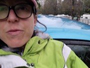 No Make up Rainy Day Squat By the Car 9/16