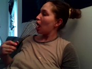 I did some baking watch me lick the mixer clean 8/16