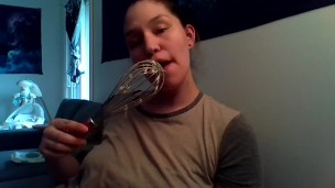 I did some baking watch me lick the mixer clean