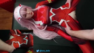 Fucking Zero Two from Darling in the Franxx petite sex doll