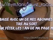 Laure Raccuzo - La rencontre avec un abonné se termine en Trio baise Hard et faciale ! 11/16