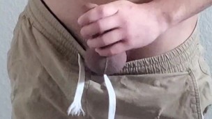 Horny Teen Whips His Dick Out and Cums in Front of a Camera 