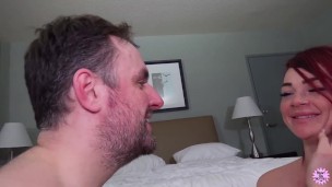 Ticklish Redhead Gets Nibbled And Fucked