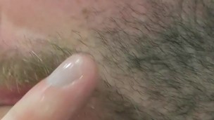 Pushing a fresh load out of my ass and eating the cum