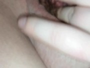Teasing my pussy befor going to work
