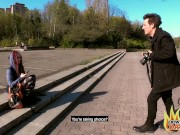 JEZZI CAT BENDS OVER TO GET HER HOLES USED 2/16