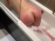 Hot girl getting fucked in bath by room service Cum inside her 6/16