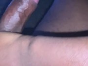 Late night edging my black dick pt. 1