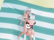 3D HENTAI YURI Cow Girl Fucks Her Girlfriend 7/16