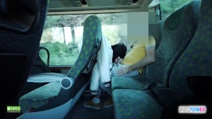 Handjob in the bus