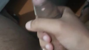 Handjob with a strong cumshot.
