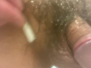 Shaving my pubes in the bathroom