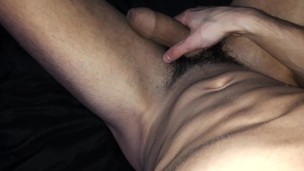 ABS HAIRY BIG COCK JERKING OFF MAN